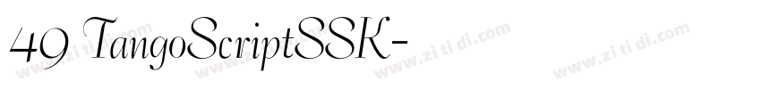49 TangoScriptSSK字体转换